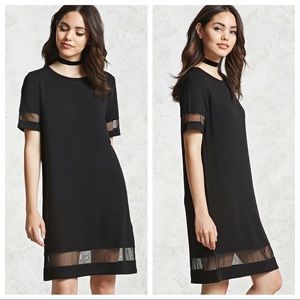 NWOT XL Forever 21 contemporary mesh cutout dress